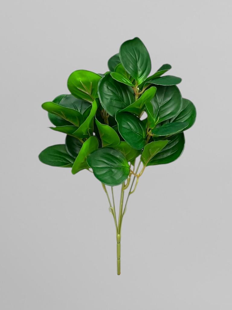 Искусственный куст пеперомии 30 см Зеленый (Р05033)