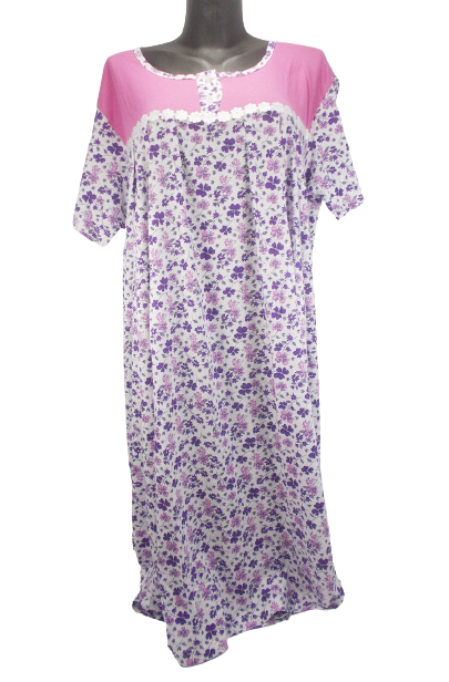 Ночная рубашка женская хлопковая Dollar Club 1931-2 р. 66 Белый/Розовый (1436392526)