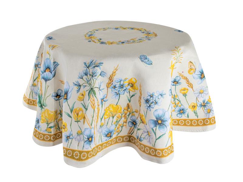 Скатерть гобелен Lefard Колоски круглая 140 см (732-347)