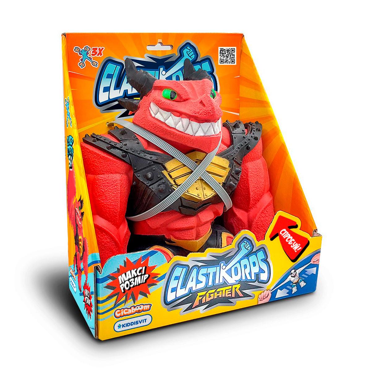 Игрушка-стретч Elastikorps Maxy Fighter 3 Extra Force Красный дракон (MAX-REDGALL) - фото 1