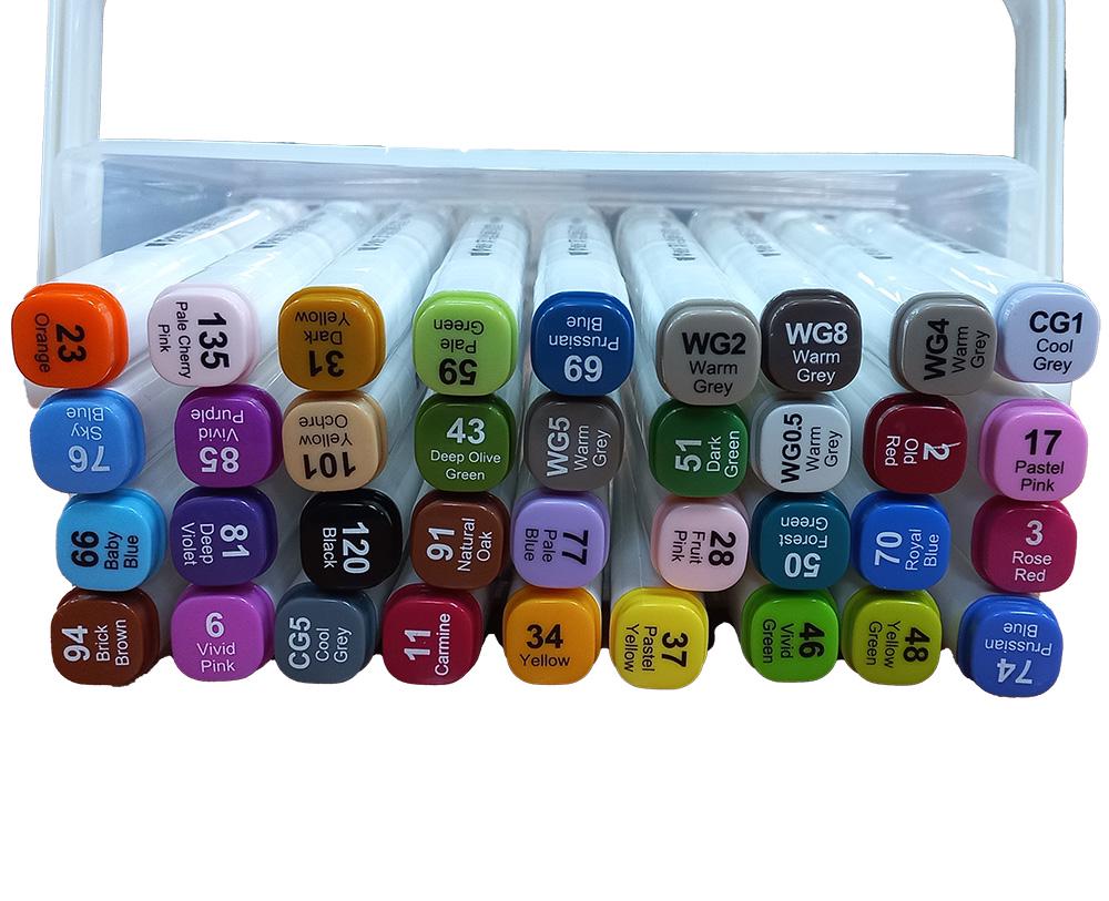 Набор двухсторонних маркеров Aihao 508-36 для скетчинга на спиртовой основе 36 шт. (04246962) - фото 2 Набор двухсторонних маркеров Aihao 508-36 для скетчинга на спиртовой основе 36 шт. (04246962) - фото 2