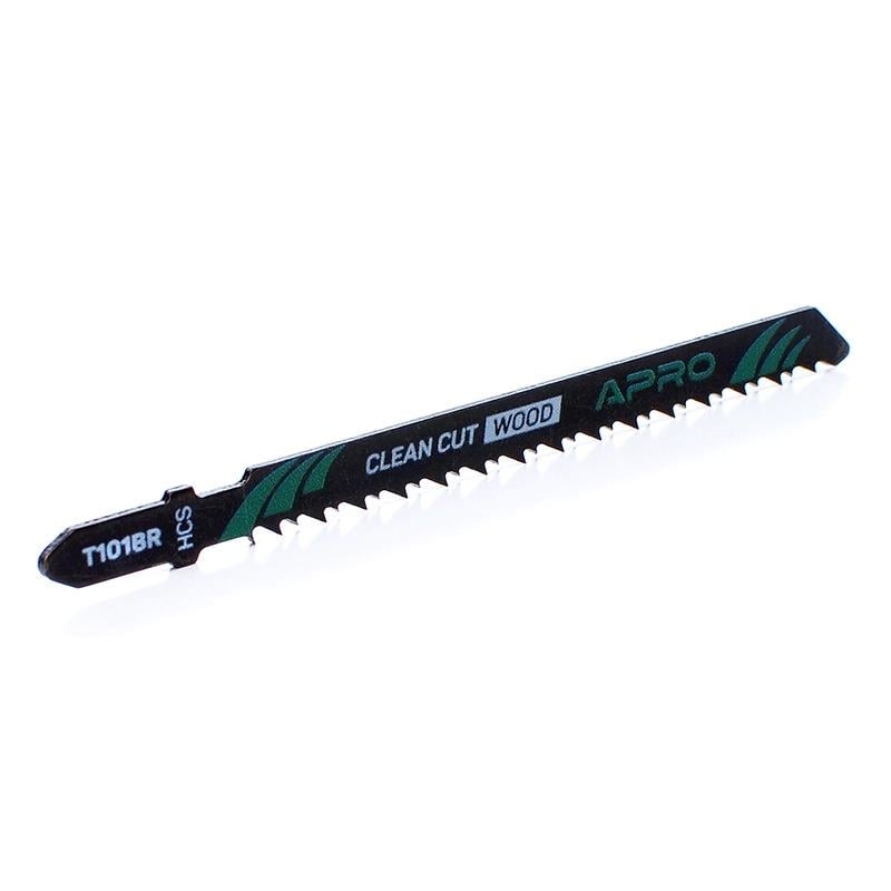 Полотно для лобзика Apro T101BR дерево/ламінат 100/75 мм 2,5 мм 10 TPI чистий прямий реверс (830616)