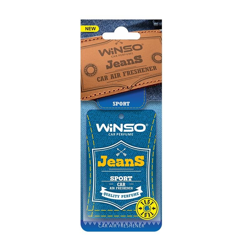 Освежитель воздуха WINSO Jeans, целлюлозный ароматизатор, Sport