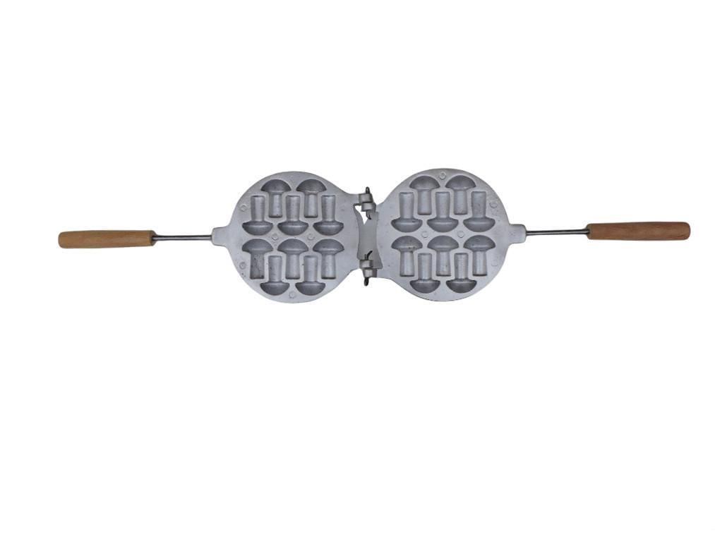 Форма для выпечки алюминиевая Орех 16 с деревянной ручкой - фото 5