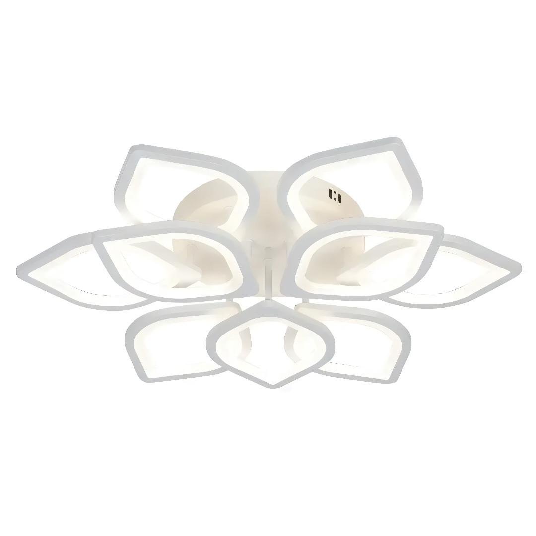 Люстра светодиодная Valeso на девять плафонов 180W 3000-6500K Белый (G 2713/9 WT 180W)