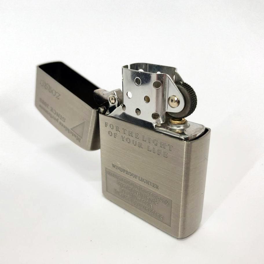 Зажигалка бензиновая Zorro HL-283 Нержавеющая сталь (310851) - фото 3