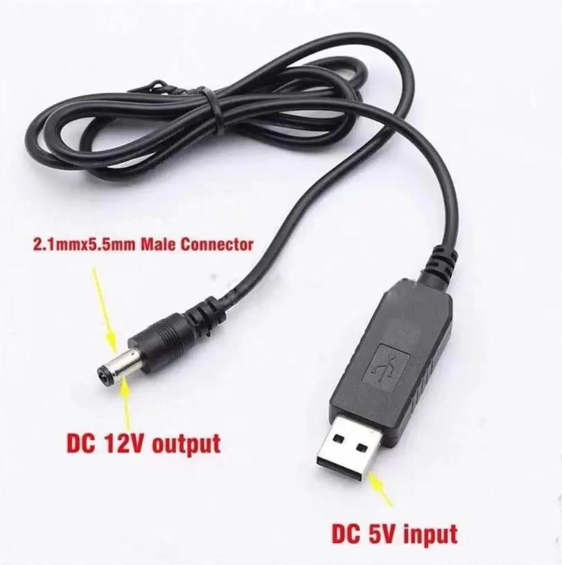 Кабель живлення USB 5-12V DC 5,5 х2,1 мм (20004787) - фото 2