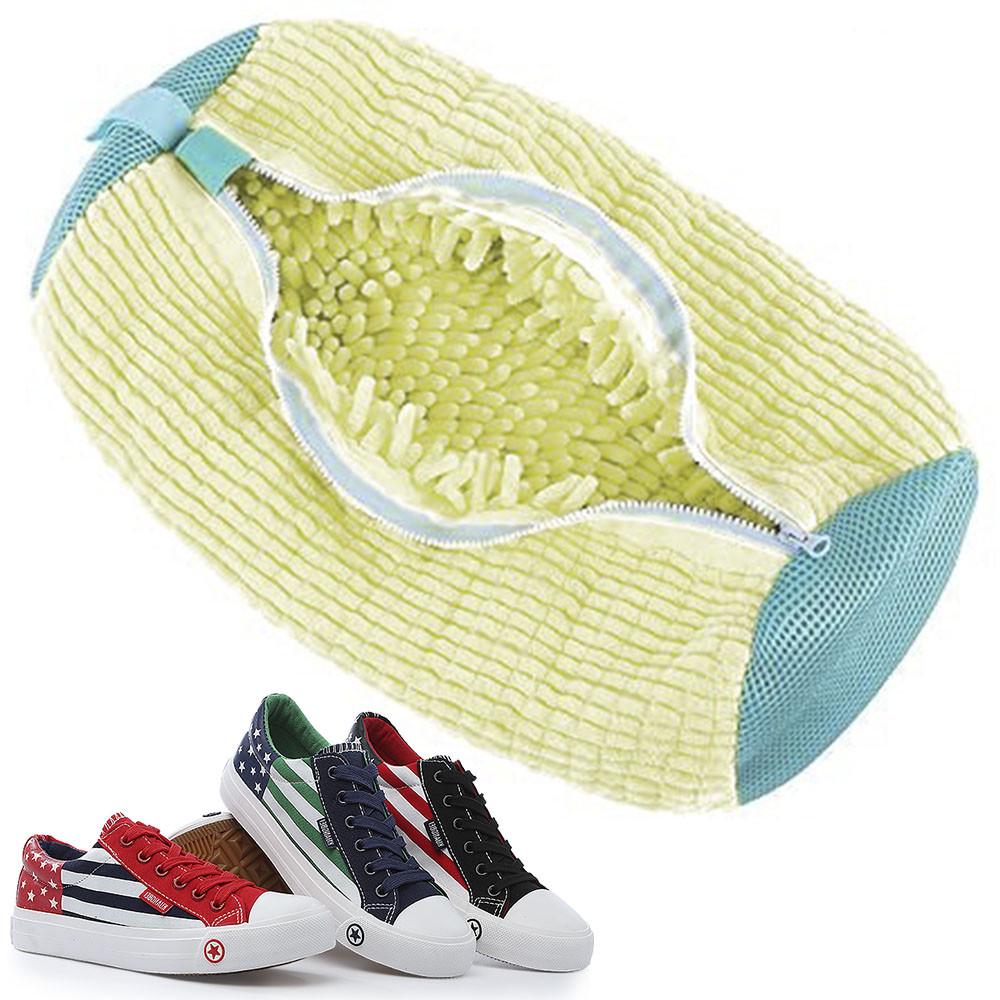 Мішок для прання взуття 39х19 см Бежевий - фото 4 Мішок для прання взуття 39х19 см Бежевий - фото 4