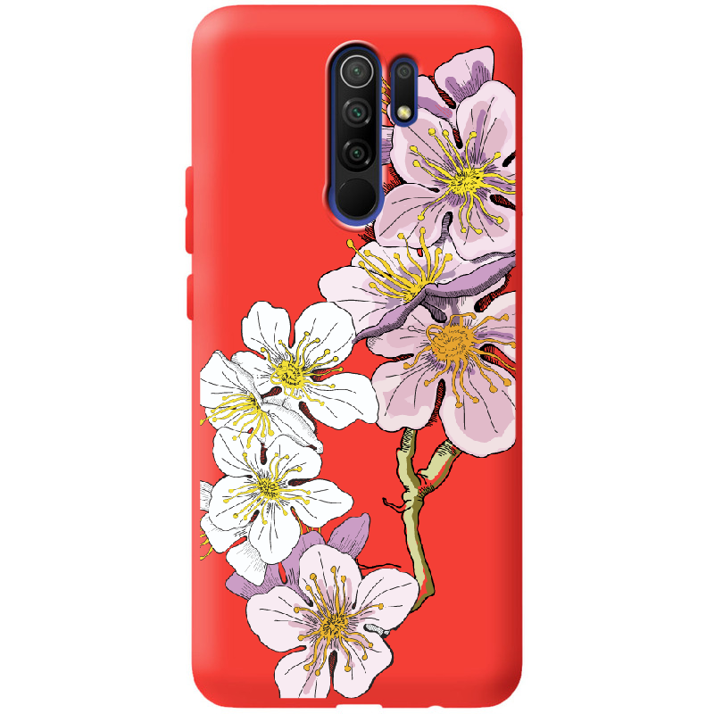 Чехол BoxFace Xiaomi Redmi 9 Cherry Blossom Красный силикон (40233-cc4-41139)