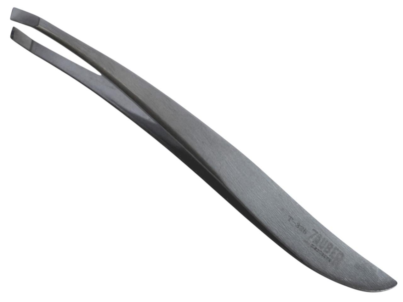 Пінцет для брів скошений Zauber-manicure T-325 Сріблястий (27775847)