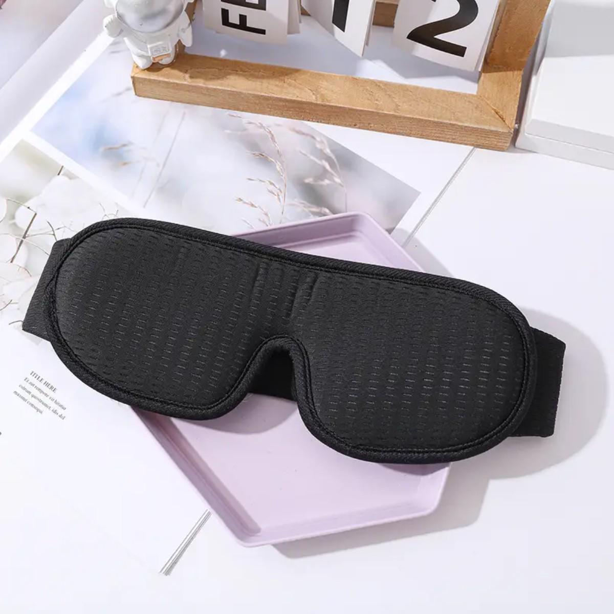 Маска на глаза для сна и отдыха с дышащим эффектом Черный - фото 5 Маска на глаза для сна и отдыха с дышащим эффектом Черный - фото 5