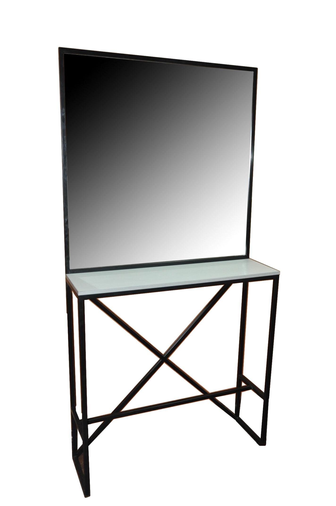 Стол парикмахера/визажиста Kompred OL004/4 без ящика и без подсветки 940х350х1840 мм