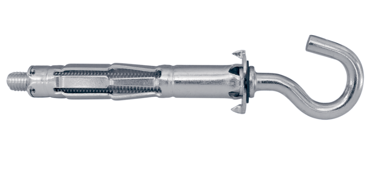 Анкер для гипсокартона Metalvis MOLLY-C с открытым кольцом М4 7х38 мм захват 8-15 мм оцинкованная сталь 10 шт. (92E8O000092E80438C)