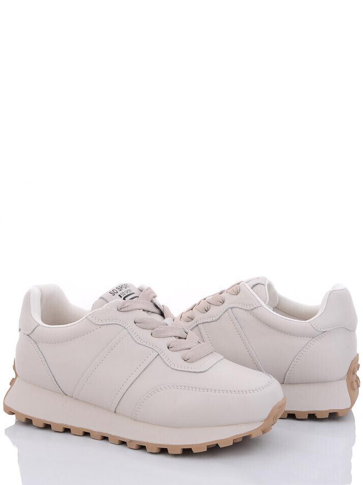 Кроссовки кожаные ITTS GN506B р. 41 Бежевый