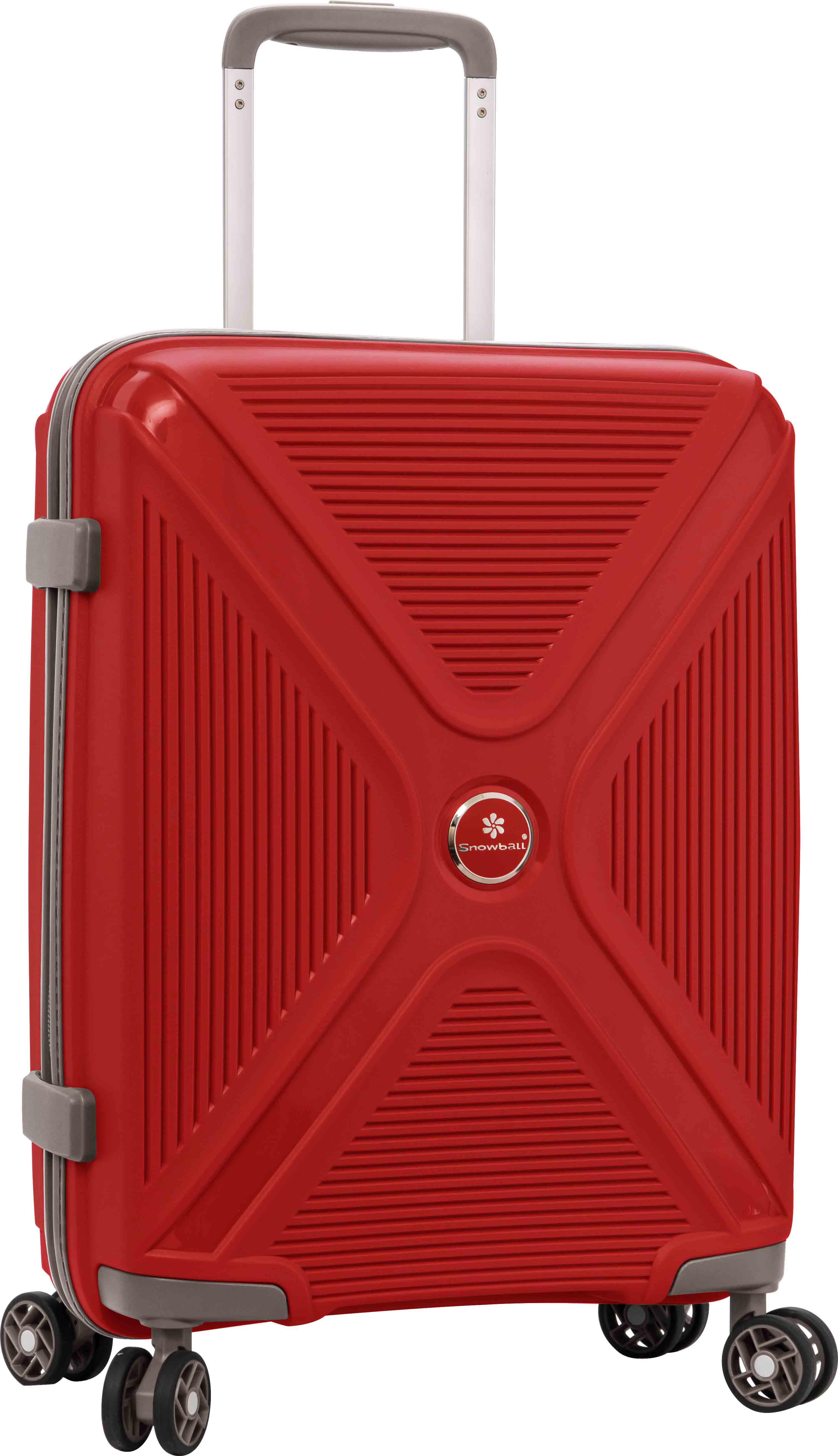 Чемодан Snowball 84803 S полипропилен 55x39x20 см 35 л Красный