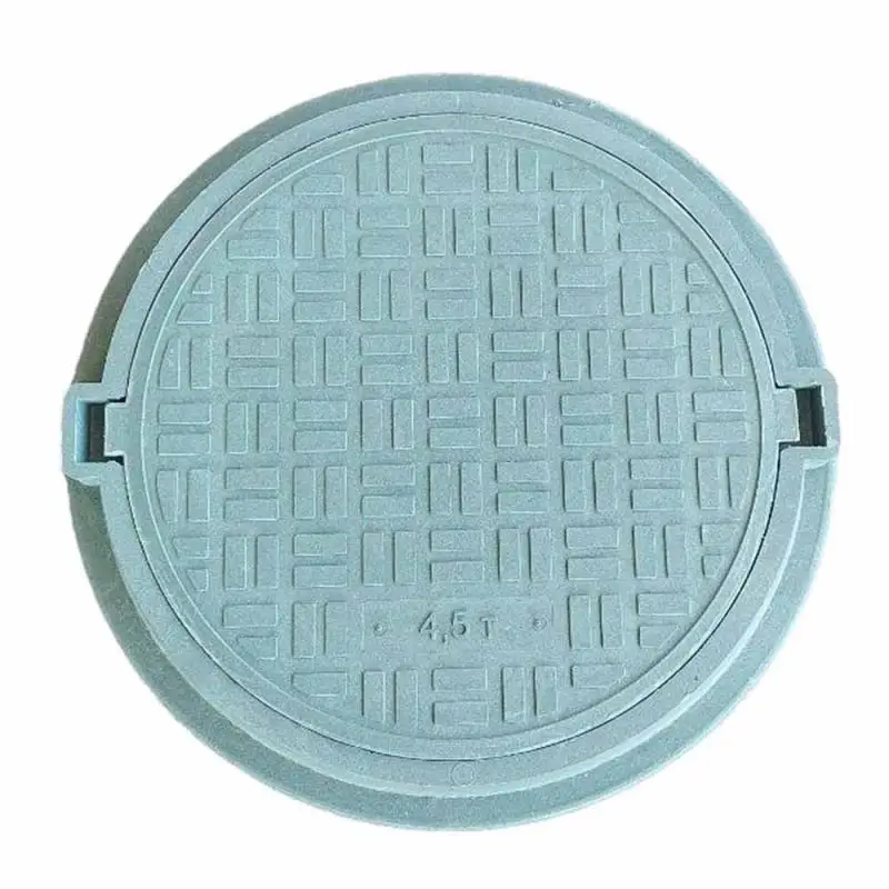 Люк садовый 4,5 т усиленный 750х600 мм 18 кг Зеленый