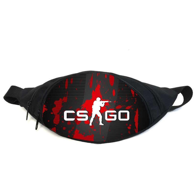 Поясная сумка-бананка с принтом Контр страйк GB-CSGO 021 Черный (2033177520)