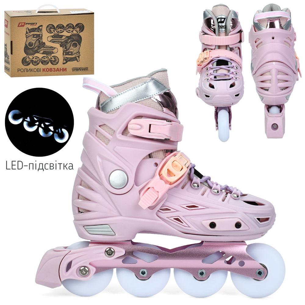 Роликові ковзани дитячі розсувні A4155-L-P р. 39-42 - фото 2