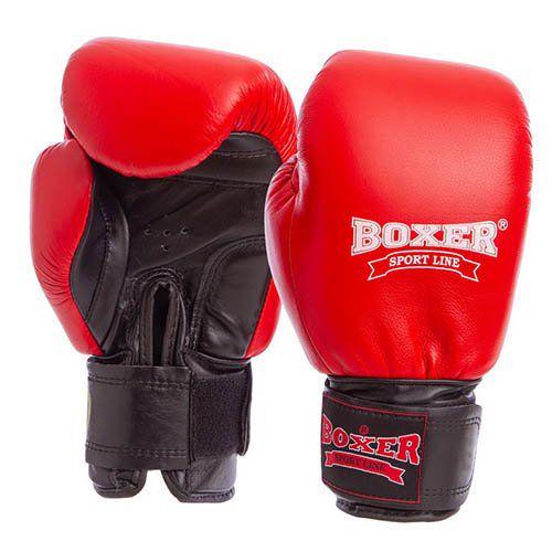 Перчатки боксерские Boxer Profi 2001 10 oz Красно-черный (37429460)