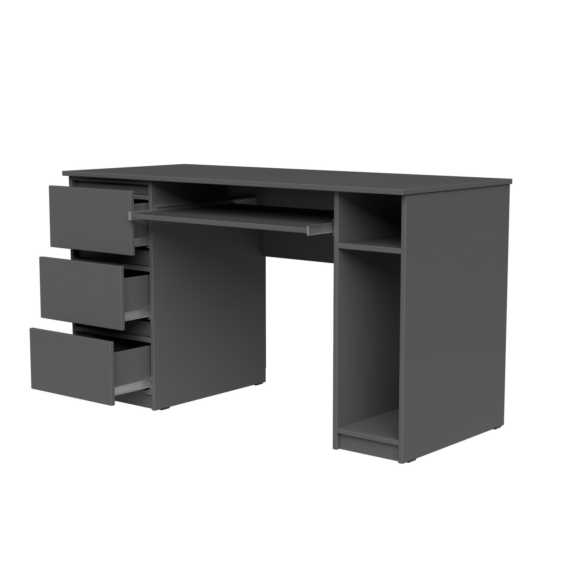 Стол компьютерный СК2 3Я SENAM 780х1400х600 мм ДСП Серый Графит - фото 4 Стол компьютерный СК2 3Я SENAM 780х1400х600 мм ДСП Серый Графит - фото 4