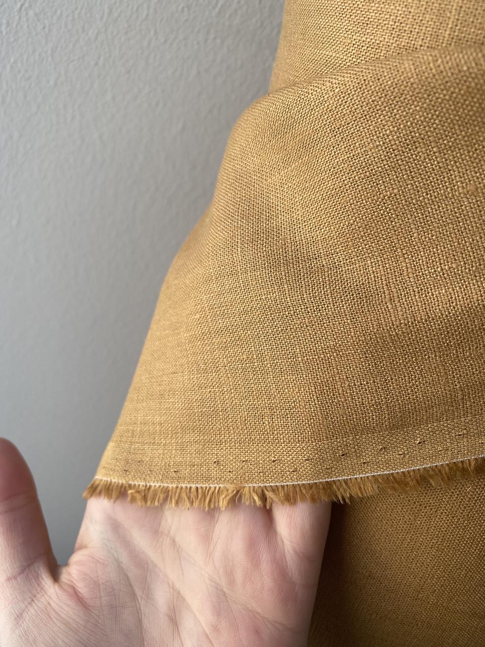 Ткань LINEN PLUS 100% лен 143 см 353/915 Рыжевато-коричневый - фото 3 Ткань LINEN PLUS 100% лен 143 см 353/915 Рыжевато-коричневый - фото 3