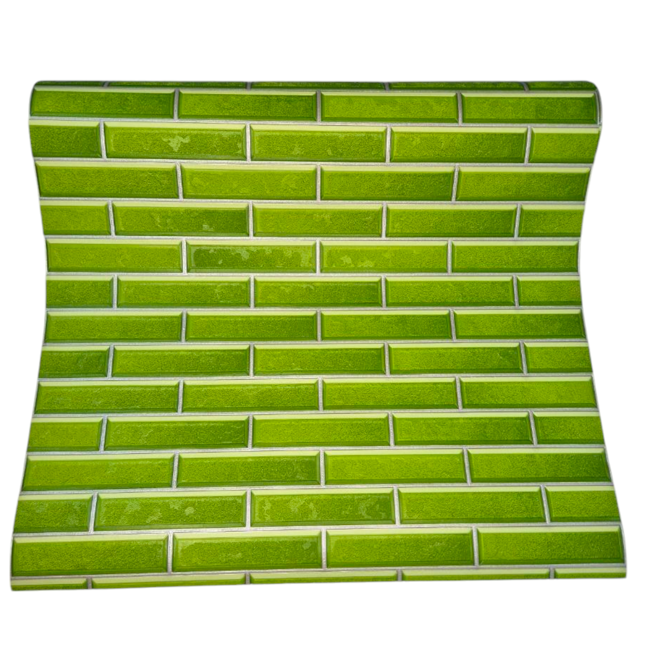 Шпалери вінілові Слов'янські шпалери під цеглу 10x0,53 м Зелений (5753-04) - фото 6 Шпалери вінілові Слов'янські шпалери під цеглу 10x0,53 м Зелений (5753-04) - фото 6