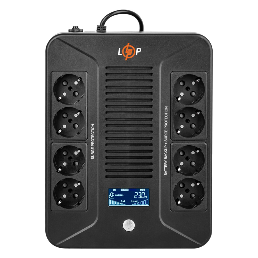 Источник бесперебойного питания LogicPower LP-UL800VA-8PS 480 Вт (29924497)