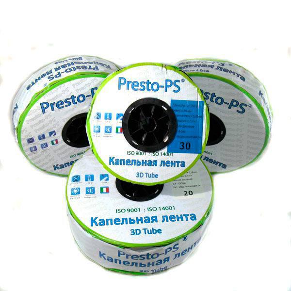 Лента капельная эмиттерная Presto-PS 3D Tube 2,7 л/ч 1000 м (3D-30-1000) - фото 6