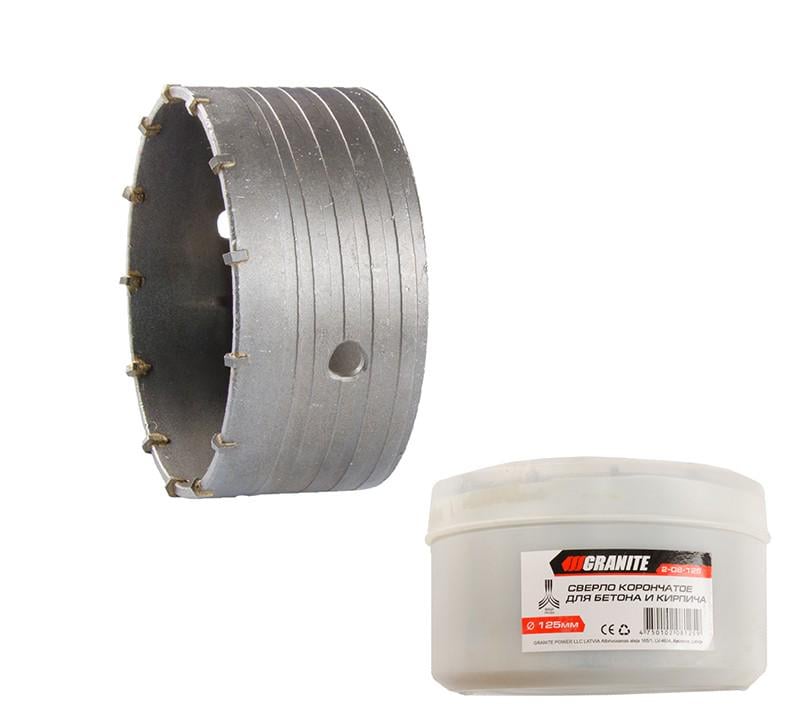 Сверло корончатое Гранит GM для бетона 125 мм (2-08-125) - фото 2 Сверло корончатое Гранит GM для бетона 125 мм (2-08-125) - фото 2