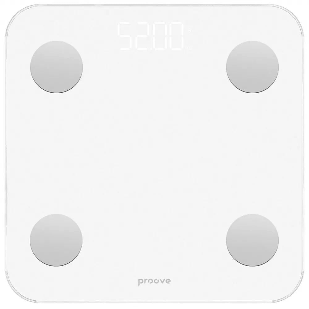 Весы напольные Proove Balance II LED-дисплей до 180 кг 28x28x2,4 см Белый (679200003)