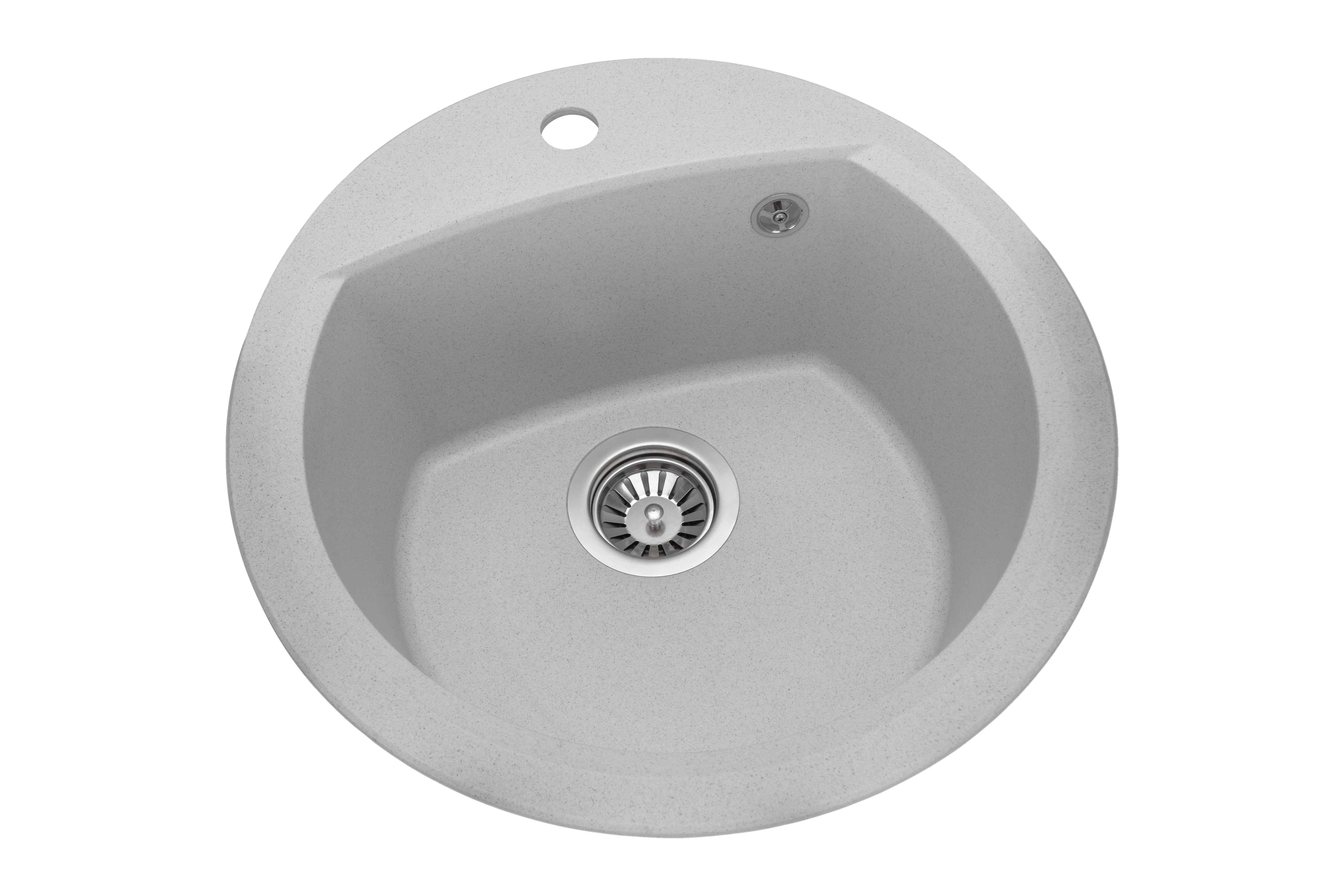 Мойка для кухни Granado Ronda 490х470х200 мм Gris - фото 1 Мойка для кухни Granado Ronda 490х470х200 мм Gris - фото 1