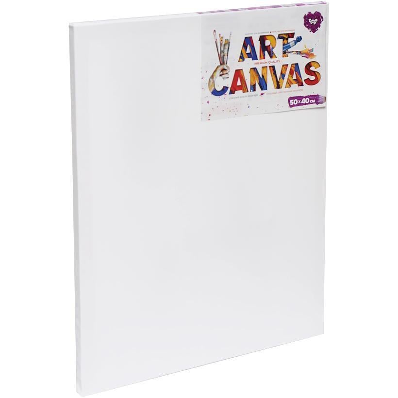 Полотно прямокутне Art Canvas на підрамнику для малювання 50х40 см Білий