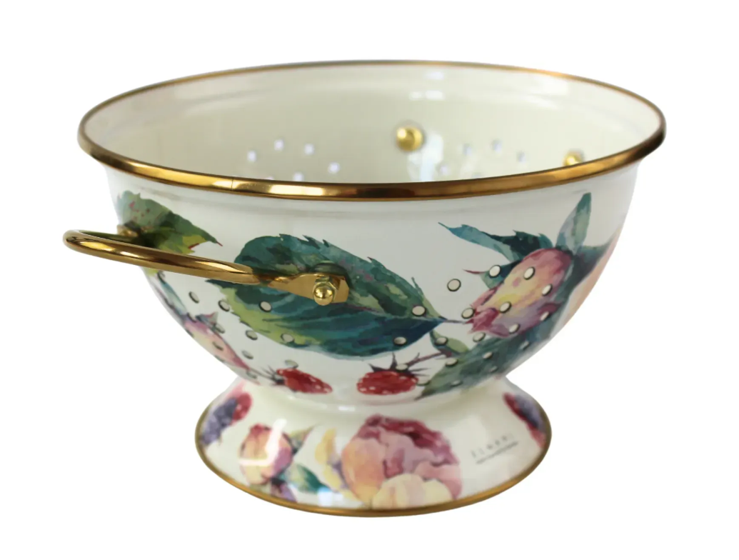 Дуршлаг эмалированный PEONY Elmani на ножке d 20 см - фото 3