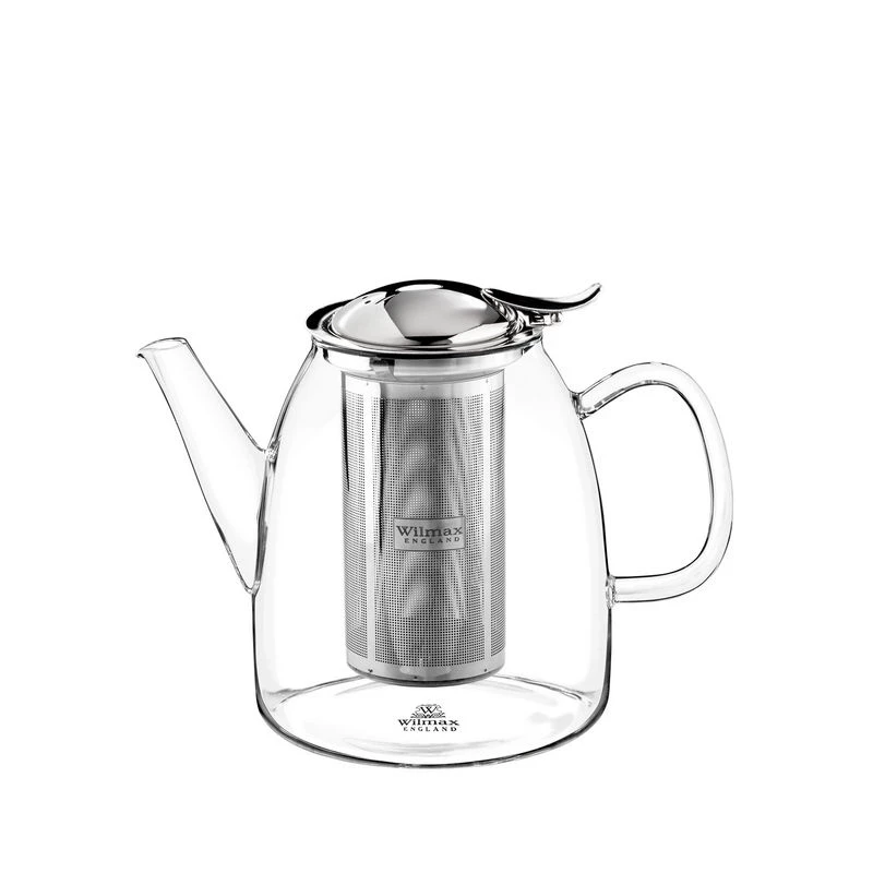 Заварочный чайник Wilmax Thermo с металлическим фильтром 950 мл Прозрачный (888808)