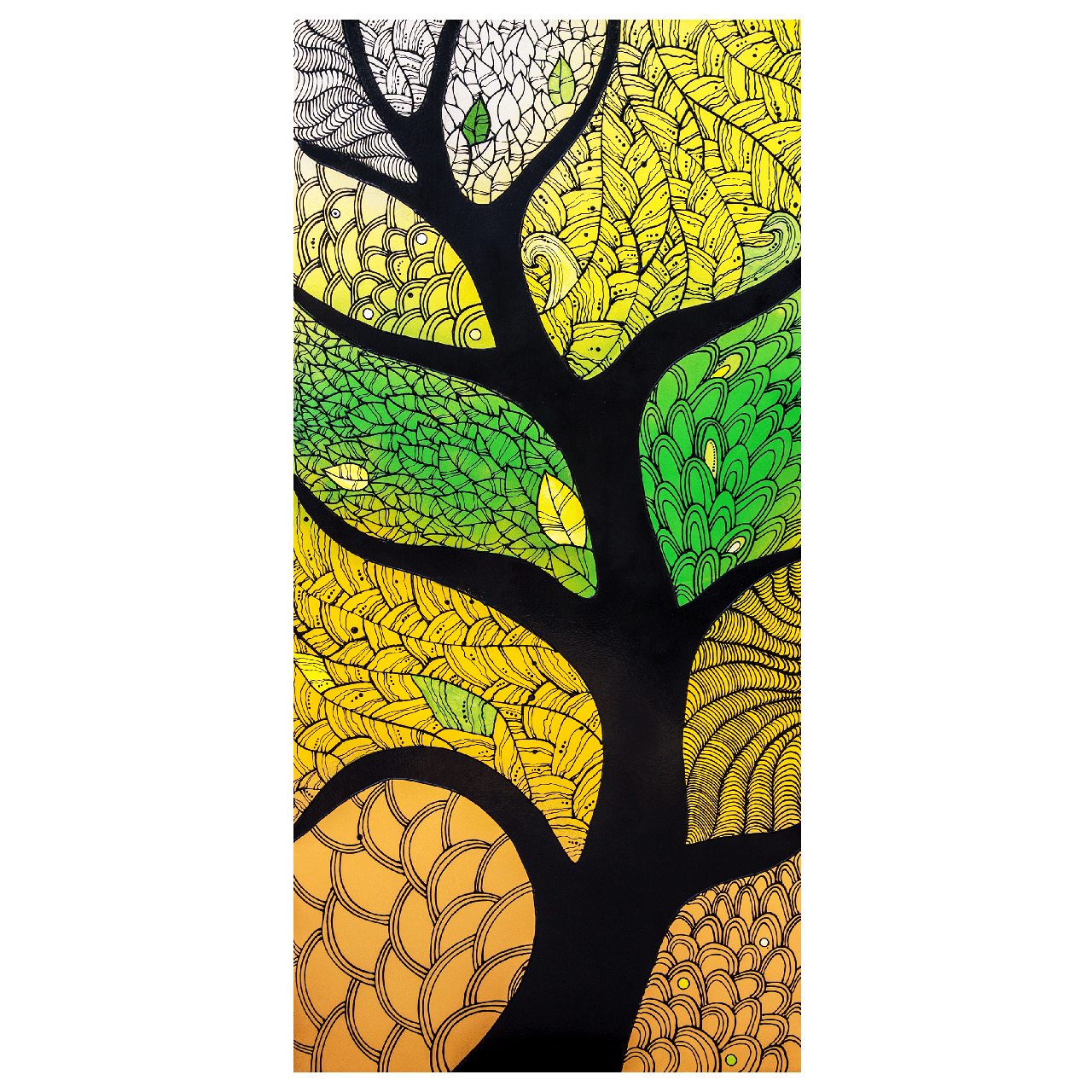 Металлокерамический обогреватель дизайнерский Uden-S-700 Дерево жизни со шнуром до 14 м2 978х475 мм (25748248)