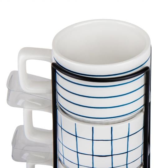 Набор кружек Elisey Геометрия с подставкой 300 мл 4 шт. (9028-015) - фото 9 Набор кружек Elisey Геометрия с подставкой 300 мл 4 шт. (9028-015) - фото 9