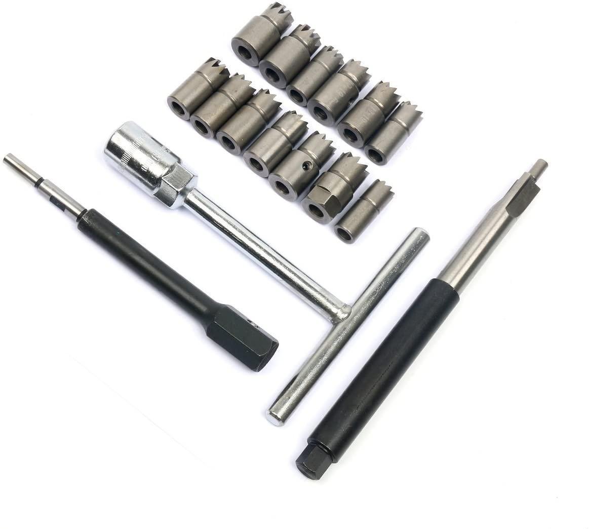 Набір фрез для сідел форсунок Rewolt 17 пр. (T2003) - фото 2 Набір фрез для сідел форсунок Rewolt 17 пр. (T2003) - фото 2