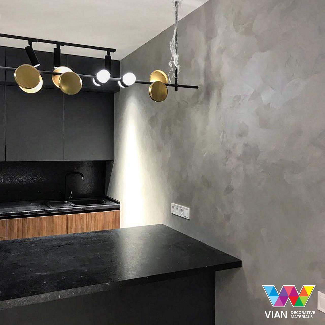 Декоративная фактурная штукатурка с перламутром Vian Велюр матовый 1 кг - фото 2