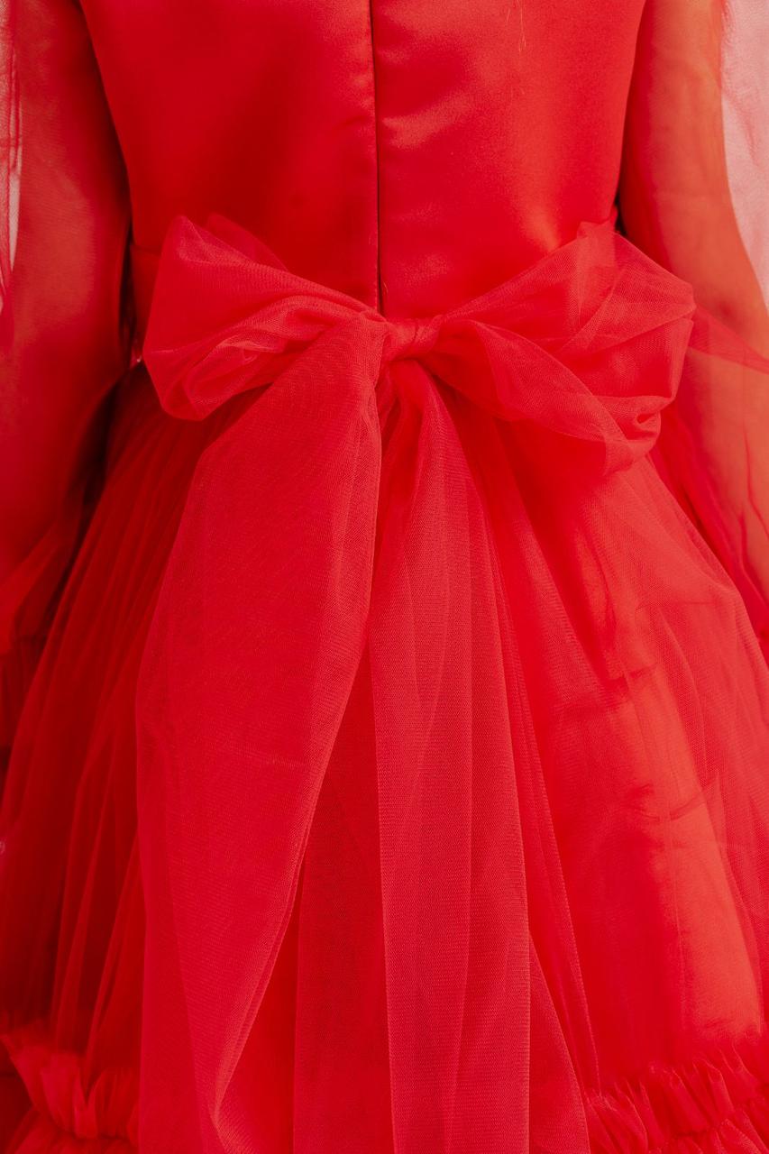 Сукня святкова для дівчинки 122 см Червоний (2229486541) - фото 3