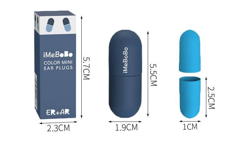 Беруші iMeBoBo поліуретанові вушні затички з футляром Синій (04-1) - фото 3 Беруші iMeBoBo поліуретанові вушні затички з футляром Синій (04-1) - фото 3