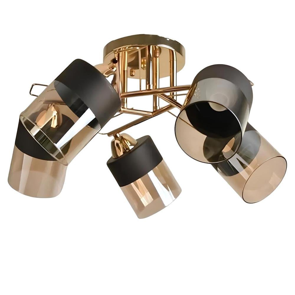 Люстра стельова Light House SH-20243/5A FG E27х5 520х520х240 мм Золотий