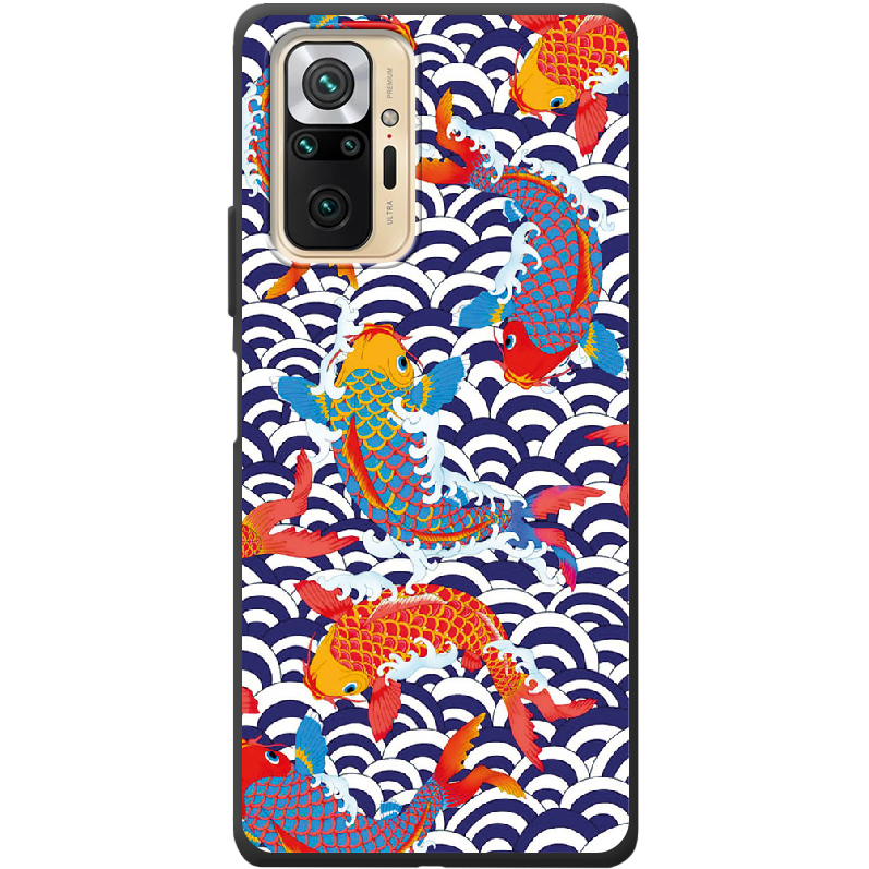 Чохол BoxFace Xiaomi Redmi Note 10 Pro Koi Fish Чорний силікон (42053-up2477-42363)