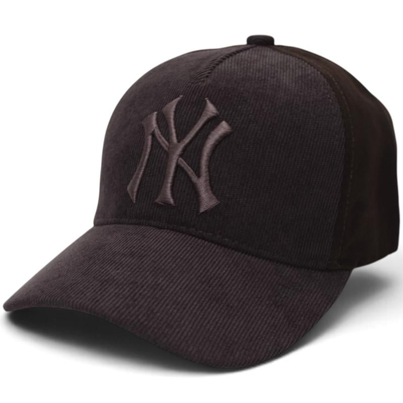 Кепка мужская из вельвета и коттона New York BVTH21635 на металлическом регуляторе One Size Темно-коричневый (309584)