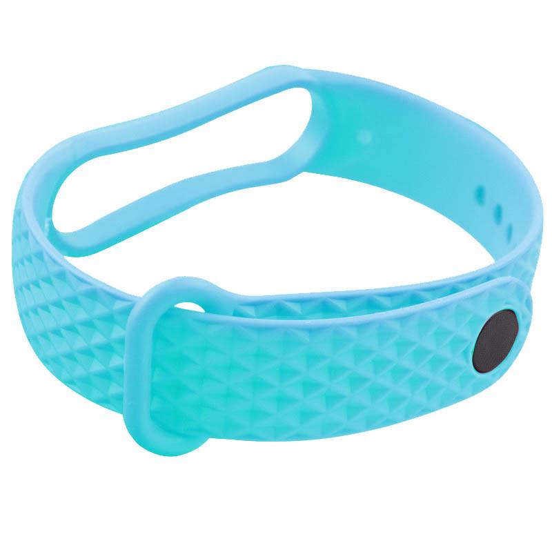 Ремінець Rhomb для Xiaomi Mi Band 5/6 Блакитний (00000039435_3)