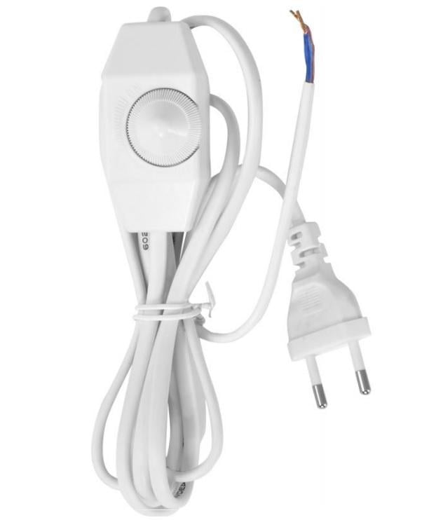 Провод с регулятором ШПР-201 2х0,75 Белый