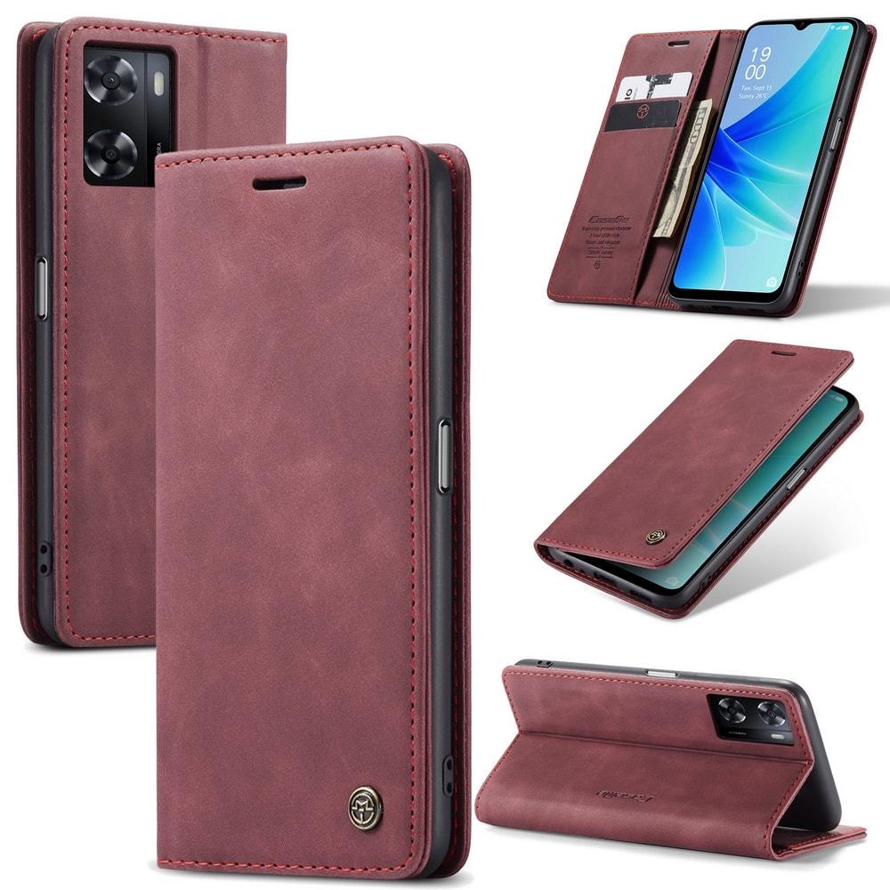 Чехол книжка с магнитом OPPO A57s CaseMe Wine (33839-42)
