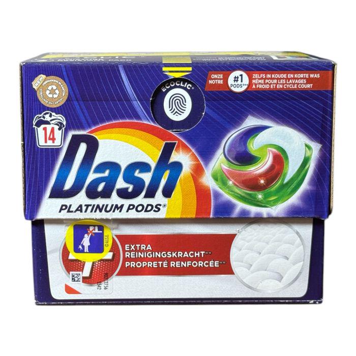 Капсули для прання Dash Platinum Pods 4в1 для білої білизни 14 шт.
