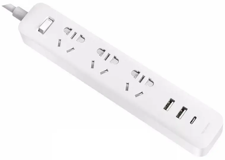 Удлинитель Mijia Power Strip 20W Fast Charge 3 sockets/2 USB/1 TypeC XMCXB05QM BHR5094CN EU Plug White