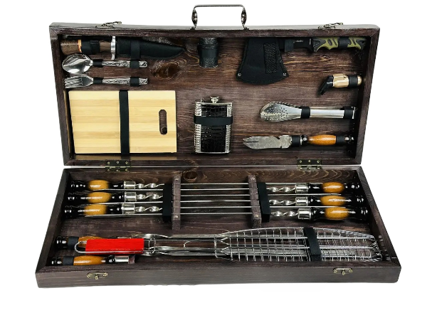 Набор шампуров в кейсе Шашлычник Лайт (21-10-KS-7507)