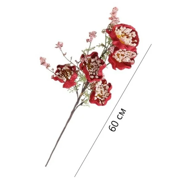 Цветы азалии искусственные 60 см 7 веток (C00639-1) - фото 8